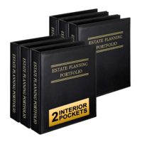 Haoran Classeur à anneaux 3D de 2 pouces, personnalisable, idée cadeau, pour documents, avec lettrage doré pour testament, classeur à gaufrage