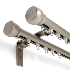 Rail de rideau droit en aluminium haute précision, glissière lisse à montage au plafond pour chambre d'hôtel - Product Image 4