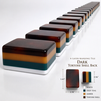 En stock – Vente en gros – Ensemble de mahjong américain en acrylique 4 couches de qualité supérieure – 160 tuiles – Motif écaille de tortue – Kit professionnel complet de Mahjong