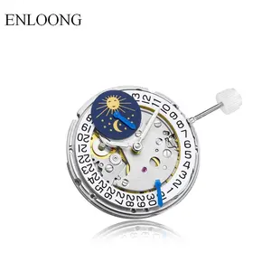 ENLOONG 2824 modifikasi gerakan mekanis 6H Sub Second Moonphase OEM Logo gerakan jam tangan otomatis