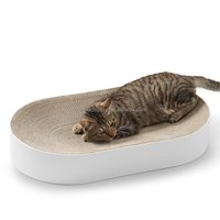 Griffoir pour chat réversible en carton, forme ondulée