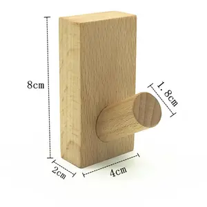 用于家庭和办公室组织的无打孔木钩
