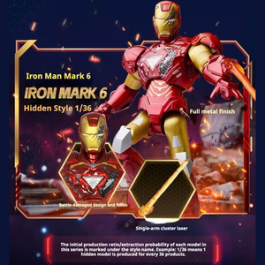 Autentici <span class=keywords><strong>Eroi</strong></span> <span class=keywords><strong>Marvel</strong></span> 04 Blokees Ironman Thor Versione Cinese, Set di Costruzioni, Giocattolo Misterioso in Scatola Cieca, Regalo - Product Image 4