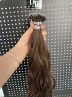 50 mèches d'extensions de cheveux naturels 100% humains, micro-anneaux, micro-liens, micro-perles, cheveux vierges Remy européens lisses