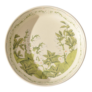 Assiette creuse en céramique Happy Lily of the Valley, style INS, luxe léger, nouvelle collection - Product Image 1