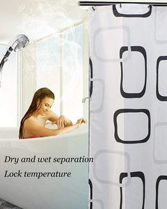 Extensible 304 inoxydable en forme de L salle de bain baignoire coin douche tringle à rideau support perceuse installation gratuite pour salle de bain - Product Image 1