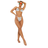 Nouvelle collection été 2022 : Ensemble de maillot de bain deux pièces sexy pour femme, avec paréo et string, idéal pour la plage