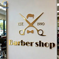 Letras Metálicas 3D de Acero Inoxidable con Acabado Espejo Personalizadas por el Fabricante, Letreros Comerciales, Adhesivo de Pared con Logotipo de Letras para Decoración