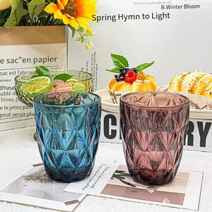 Bán buôn đồ thủy tinh, ly rượu màu, ly uống nước, ly thủy tinh ép màu xanh, cốc, ly uống rượu - Product Image 3