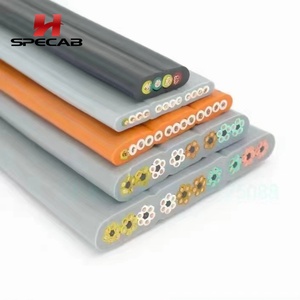Cable Plano para Elevador TVVB de 60 Hilos y 0.75mm, Conductor de Cobre Fino Libre de Oxígeno, Cubierta Flexible de PVC (<span class=keywords><strong>TM2</strong></span>), 300V/500V, Alta Capacidad de Elevación - Product Image 2
