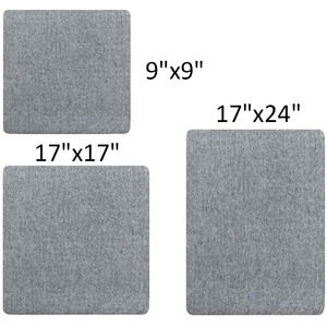 Housse <span class=keywords><strong>de</strong></span> planche à repasser portable écologique 100% <span class=keywords><strong>laine</strong></span>, grise, épaisseur 1/2 pouce, usage domestique, taille 17x24 pouces - Product Image 4