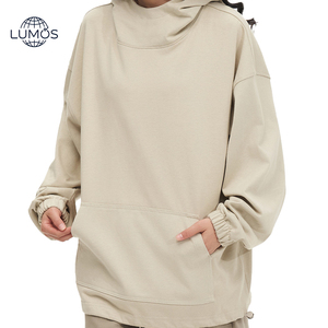 Sweat à capuche lourd à col ample pour homme, sur mesure, tendance, marque européenne et américaine, style rétro américain - Product Image 2
