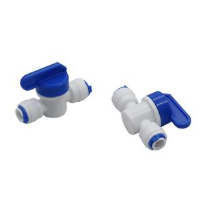 1/4 \ "OD RO robinet à boisseau sphérique en plastique droit raccords <span class=keywords><strong>de</strong></span> contrôle <span class=keywords><strong>de</strong></span> <span class=keywords><strong>tuyau</strong></span> <span class=keywords><strong>de</strong></span> connexion rapide pour boule d'eau d'osmose inverse d'aquarium - Product Image 4