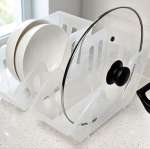Organisateur de casseroles multifonctionnel, support pour casseroles et couvercles, rangement de cuisine pour économiser de l'espace, support pour couvercles de casseroles - Product Image 4