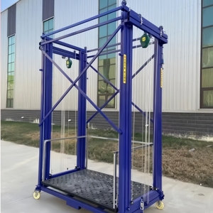 Hochwertige 2 - 8m 300-500 kg Elektrische Gerüstbühne Tragbare Hebebühne für Zuhause Faltbare Elektrische Hebebühne - Product Image 2