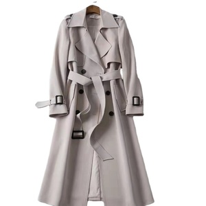 2025 Spring Autumn Korean <b>Windbreaker</b> Long Coat Jacket for Women - Product Image 2