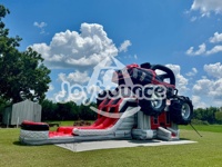Vente flash : toboggan aquatique gonflable commercial pour enfants, château gonflable avec toboggan, château gonflable Monster Truck