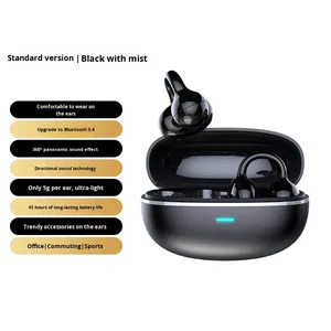 Cross-Biên Giới Z12 Mô Hình Tư Nhân New Clip-On Dẫn Không Khí Không Dây Cho Tai Nghe Bluetooth 5.4 Không Thấm Nước Độ Nét Cao Cuộc Gọi <span class=keywords><strong>LED</strong></span> - Product Image 1