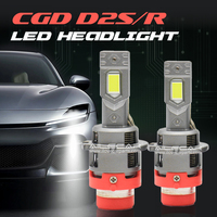 Bombilla LED para Faros Delanteros CGD D2SR, Conexión Directa, 45W, 6500K, Reemplazo de Xenón HID D2S D2R, Actualización de Iluminación Automotriz, Bombilla Original