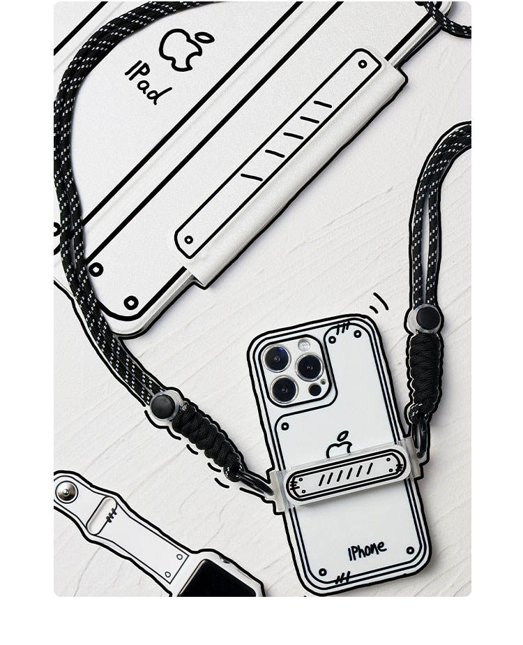 Clip arrière secondaire + corde longue noire