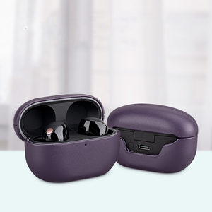 2023 PU cuir Protection complète écouteur boîte de charge coque de protection pour <span class=keywords><strong>Sony</strong></span> <span class=keywords><strong>WF</strong></span>-<span class=keywords><strong>1000XM5</strong></span> écouteurs sans fil - Product Image 3