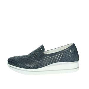 Cinzia Soft Slip-Ons Blu 36 Zapatos Cómodos de Cuero Perforado - Product Image 1