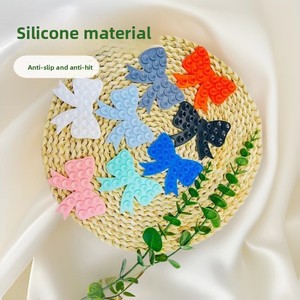 Cross-border Mobile Phone <b>Holder</b> <b>Bow</b> Shape Universal Portable Anti- Suction Cup Silicone Case - Product Image 1