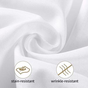 Serviettes de table rectangulaires personnalisées en polyester jacquard blanc, faites à la main, pour mariages et hôtels – Style lin lavé, durables et jetables - Product Image 2