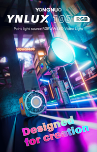 Kit d'éclairage photo portable Yongnuo YNLUX100 RGB RGBWW 120W 2700K-10000K LED <span class=keywords><strong>Moonlight</strong></span> léger avec monture Bowens - Product Image 2
