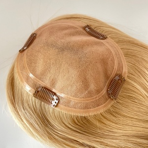 Topper populaire pour femmes 5.5*6.5 Mono Topper, vente chaude, 100% cheveux vierges, entièrement noué à la main - Product Image 2