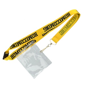 China Wholesale Low Price Cheap Custom Polyester Neck Strap Lanyard Eco Friendly Material Card Case Offset Hook Water Resistant