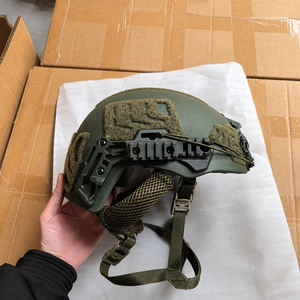 Casco Táctico ABS UHMWPE, Protección para la Cabeza, Color Verde Oliva, Casco de Seguridad con Correa Acolchada para Actividades al Aire Libre - Product Image 6