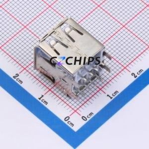KH-2AF1804ZJ-14.2JB <b>USB</b> <b>Connector</b> Through hole Component (THT) <b>Connector</b> Type-A Female Through Hole 4Px2 - Product Image 2