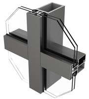 Panneaux de mur-rideau en verre en alliage d'aluminium personnalisés LML, design moderne pour immeubles de bureaux, isolation thermique, étanches, insonorisés