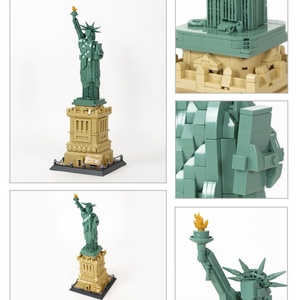 Meilleures ventes OEM Blocs de construction en plastique Statue de la Liberté Modèle assemblé à petites particules Jouet pour adultes et enfants Vente en gros - Product Image 3