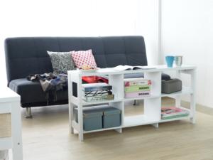 Estante de Almacenamiento Moderno con Paneles de Madera para Dormitorio - Diseño Elegante para Completar tu Espacio Personal - Product Image 5