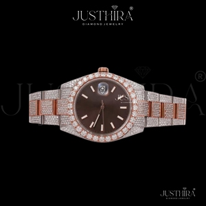 Eco Friendly Fashion Moissanite Diamond Quartz <b>Watch</b> <b>Women</b> Luxury Crystal Dial Stainless Steel Band <b>Watch</b> Available At Low Price - Product Image 1