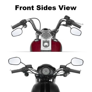 Nuevos Espejos Retrovisores Delanteros para Motocicleta de 8 mm de Alta Calidad, Ajuste Universal para Sportster Road King <span class=keywords><strong>Street</strong></span> Glide Dyna Softail <span class=keywords><strong>Street</strong></span> Bob - Product Image 4