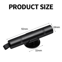 Martillo de Seguridad para Auto, Cortador de Cinturón de Seguridad, Rompe Cristales, Herramienta de Escape de Emergencia, Herramienta de Rescate, Aleación de Aluminio, Rojo/Negro