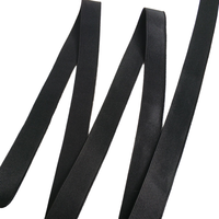 Bande élastique noire mercerisée de 2,5 cm, épaisseur standard, en promotion du fabricant
