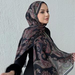 Voile musulman personnalisé avec logo, le plus vendu en 2026, en modal imprimé, respirant, élégant et modeste pour femme, idéal pour les 4 saisons, vente en gros - Product Image 1