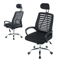 Chaise de bureau pivotante moderne en maille à prix de gros, avec appui-tête réglable en hauteur, chaise de bureau à domicile de haute qualité