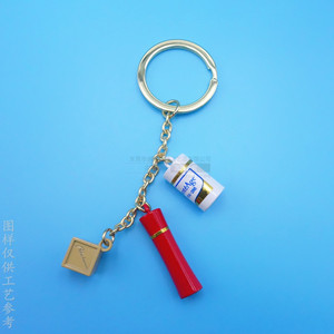Zinc Alloy Keychain Cartoon Drip Pendant Metal <b>Bag</b> Charm Fashionable Gift <b>Accessory</b> - Product Image 4