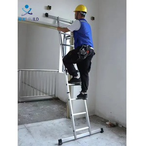 Siêu thị mô hình đa Thang giàn giáo nền tảng + a-frame thẳng + Thang 3-in-1 H khung nhôm gấp thang - Product Image 6