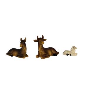 Babylonian Oriental <b>Nativity</b> Figure <b>Set</b> 10 cm Polyresin Hand-Painted Ox Donkey Sheep for Christmas Decor (999944101100404) - Product Image 3
