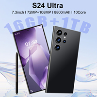 Nuevo Modelo S24Ultra Desbloqueado Directo de Fábrica, Pantalla de 7.3 Pulgadas, 8800mAh, 72MP + 108MP, 5G Global, Modelo de Venta Caliente 2025