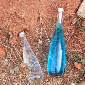 Profesyonel tedarik plastik Pet içecek şişesi, 400Ml gıda sınıfı şarap ve içecek şişesi şişe tıpaları