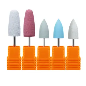 Jimdoa High Quality Professional Quartz Rubber Cuticle Clean Drill Bits For Nail Drill