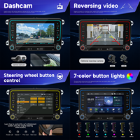 Radio FM RDS Android de 7 Pulgadas para Auto BQCC, Pantalla MP5 Carplay, Estéreo Multimedia BT para VW Amarok, Caddy, Golf 5, 6, Skoda Octavia, Passat B6