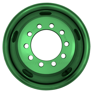 Jante de camion en acier aluminium de qualité supérieure Offre Spéciale Roues tubeless finition argentée de 19.5 pouces <span class=keywords><strong>Pneu</strong></span> 225/70R19.5 Roues de camion neuves - Product Image 4